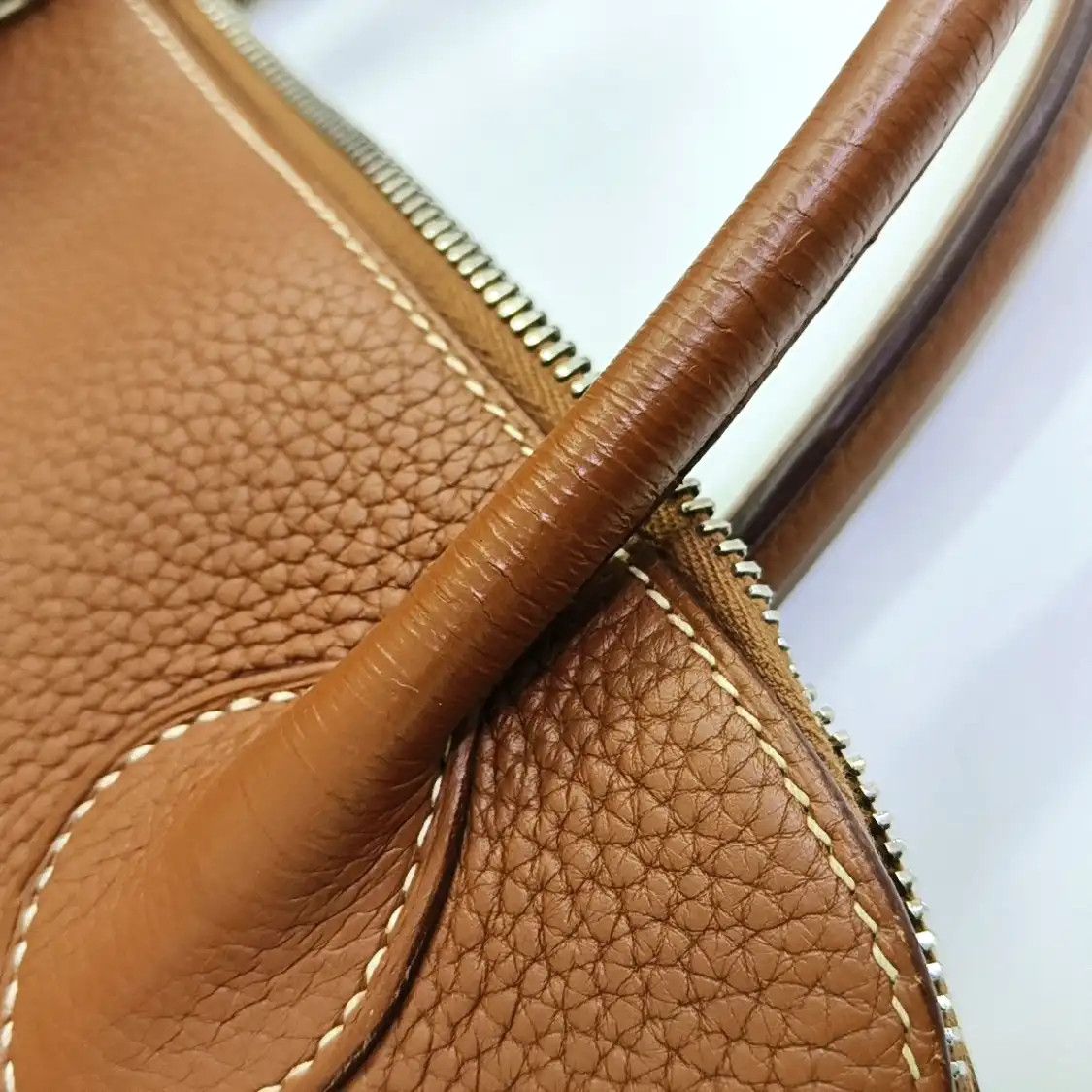 Hermes Hermes Bolide 31 Gold Brown Clemence cowhide leather shoulder bag handbag silver Size ONE SIZE - 12 Thumbnail