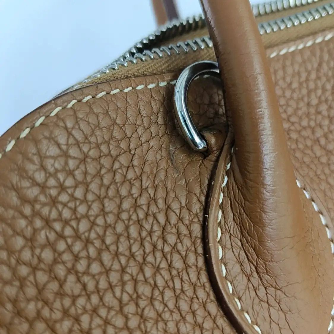 Hermes Hermes Bolide 31 Gold Brown Clemence cowhide leather shoulder bag handbag silver Size ONE SIZE - 9 Thumbnail