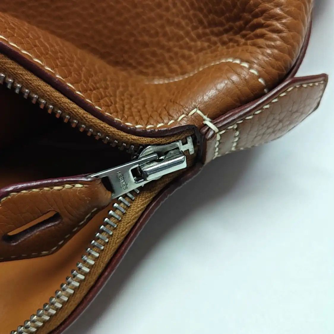 Hermes Hermes Bolide 31 Gold Brown Clemence cowhide leather shoulder bag handbag silver Size ONE SIZE - 19 Thumbnail