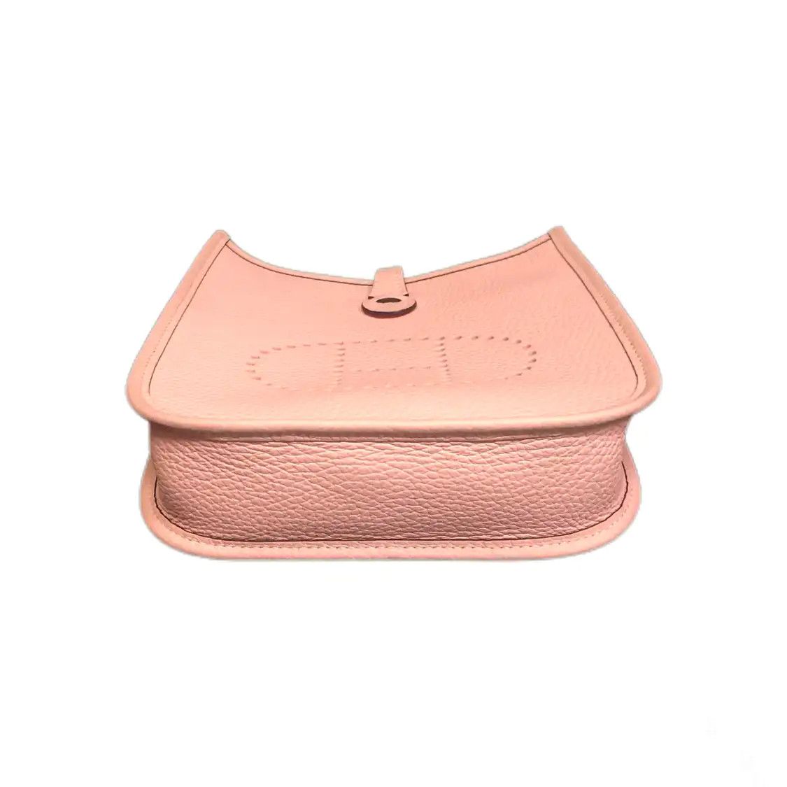Hermes Hermes Evelyne mini cherry blossom pink Clemence cowhide leather cutout crossbod Size ONE SIZE - 5 Thumbnail