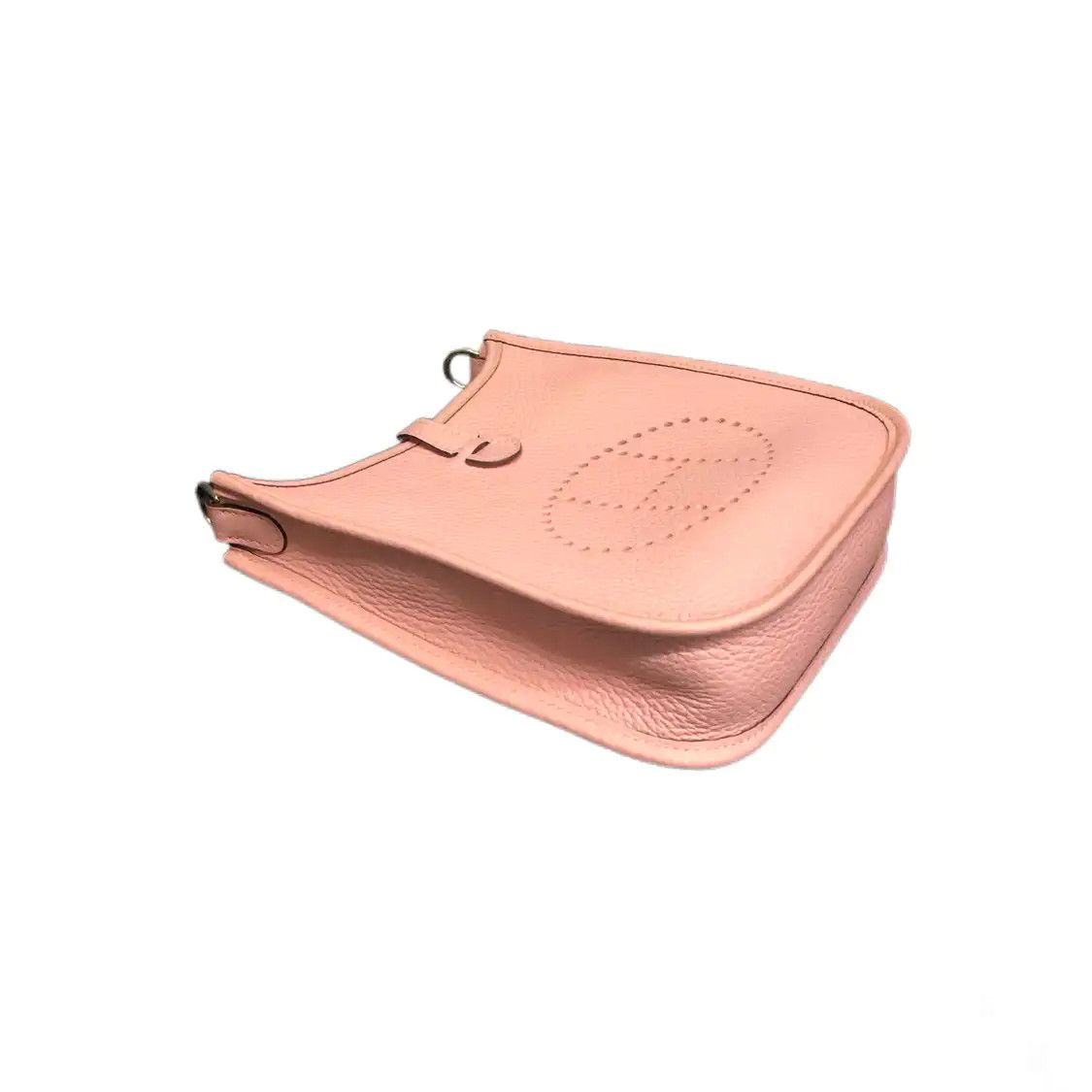 Hermes Hermes Evelyne mini cherry blossom pink Clemence cowhide leather cutout crossbod Size ONE SIZE - 2 Thumbnail