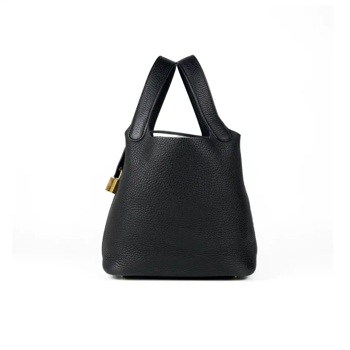 Hermes Hermes Picotin Lock black Clemence cowhide leather picotin handbag gold hardware Size ONE SIZE - 3 Thumbnail