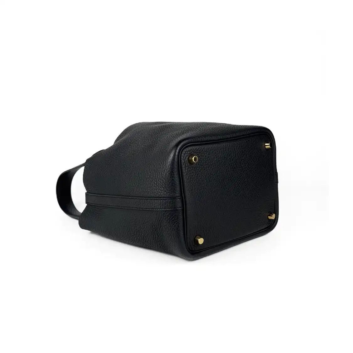 Hermes Hermes Picotin Lock black Clemence cowhide leather picotin handbag gold hardware Size ONE SIZE - 5 Thumbnail