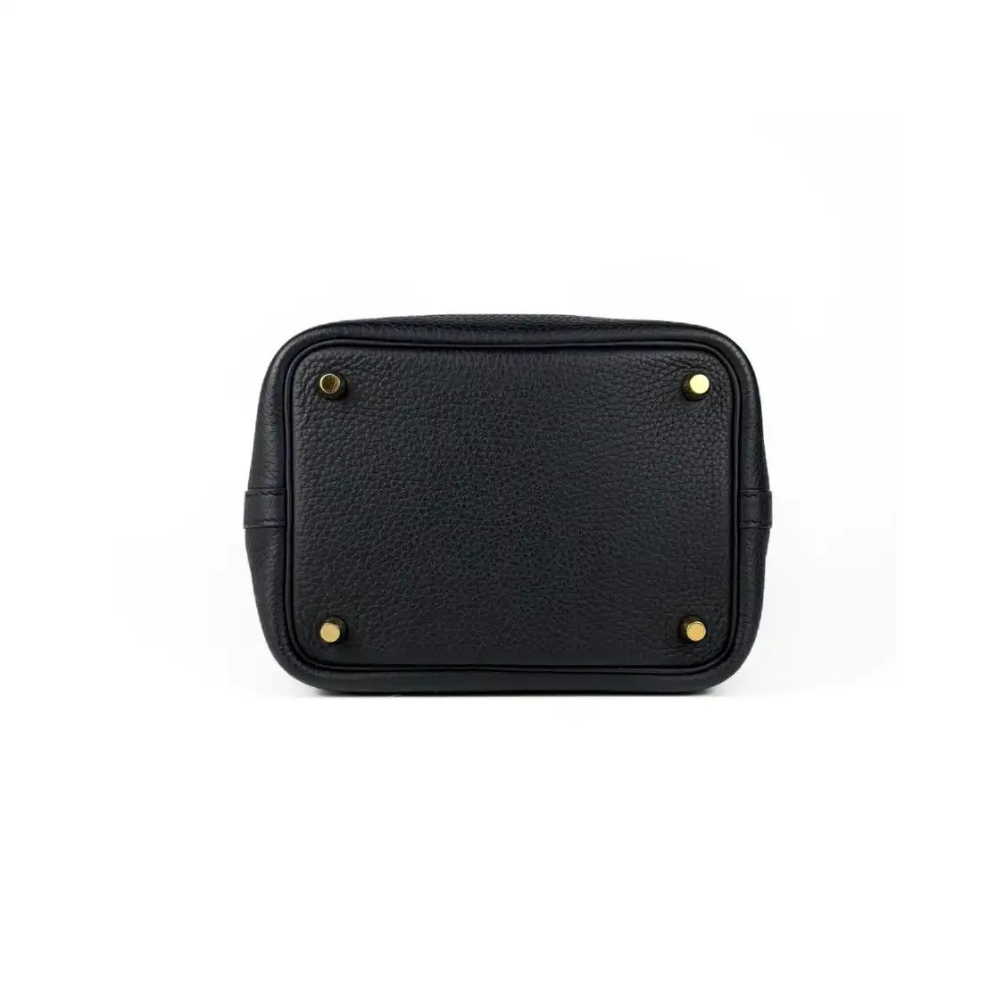 Hermes Hermes Picotin Lock black Clemence cowhide leather picotin handbag gold hardware Size ONE SIZE - 4 Thumbnail