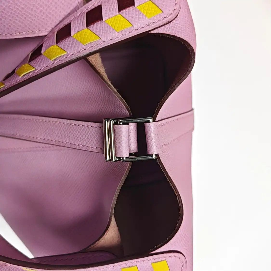 Hermes Hermes Picotin Lock 18 Mauve Sylvestre Epsom cowhide leather picotin handbag sil Size ONE SIZE - 12 Thumbnail