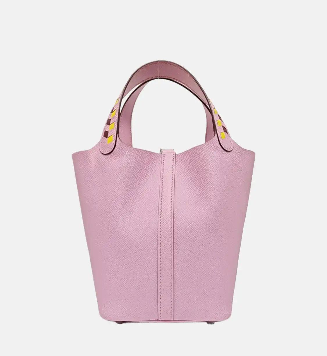 Hermes Hermes Picotin Lock 18 Mauve Sylvestre Epsom cowhide leather picotin handbag sil Size ONE SIZE - 5 Thumbnail