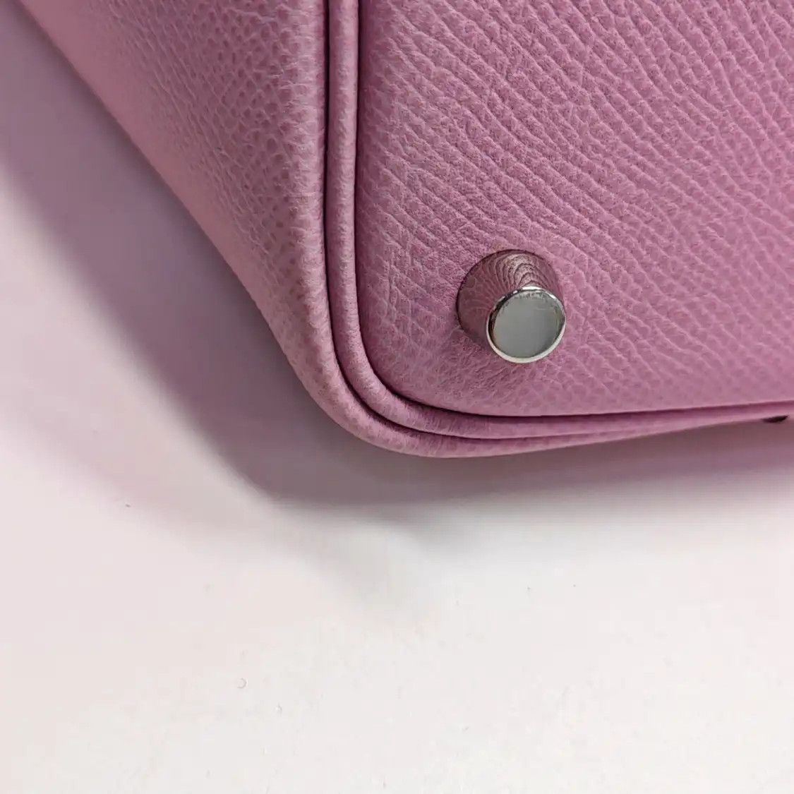 Hermes Hermes Picotin Lock 18 Mauve Sylvestre Epsom cowhide leather picotin handbag sil Size ONE SIZE - 9 Thumbnail