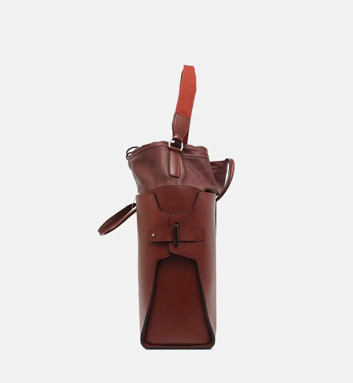Hermes Hermes Cabacity brick red BOX leather handbag silver hardware X Size ONE SIZE - 3 Thumbnail