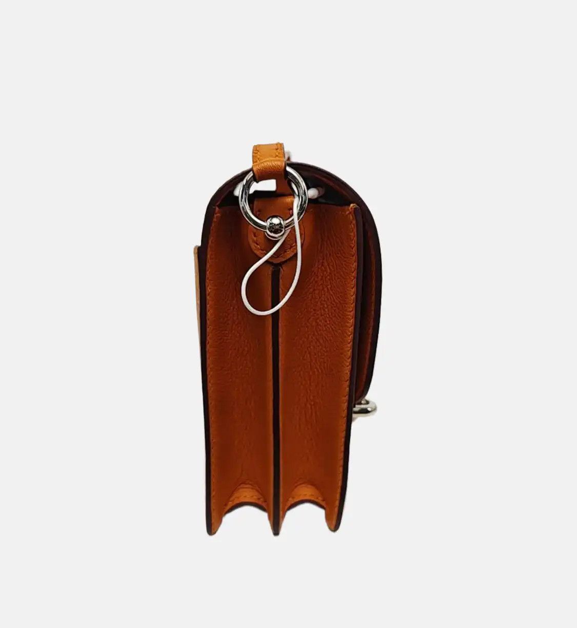 Hermes Hermes Roulis 18 apricot yellow Evercolor cowhide leather Roulis shoulder bag si Size ONE SIZE - 4 Thumbnail