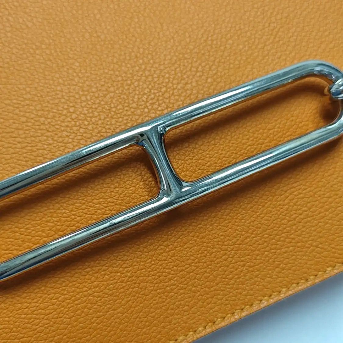 Hermes Hermes Roulis 18 apricot yellow Evercolor cowhide leather Roulis shoulder bag si Size ONE SIZE - 9 Thumbnail