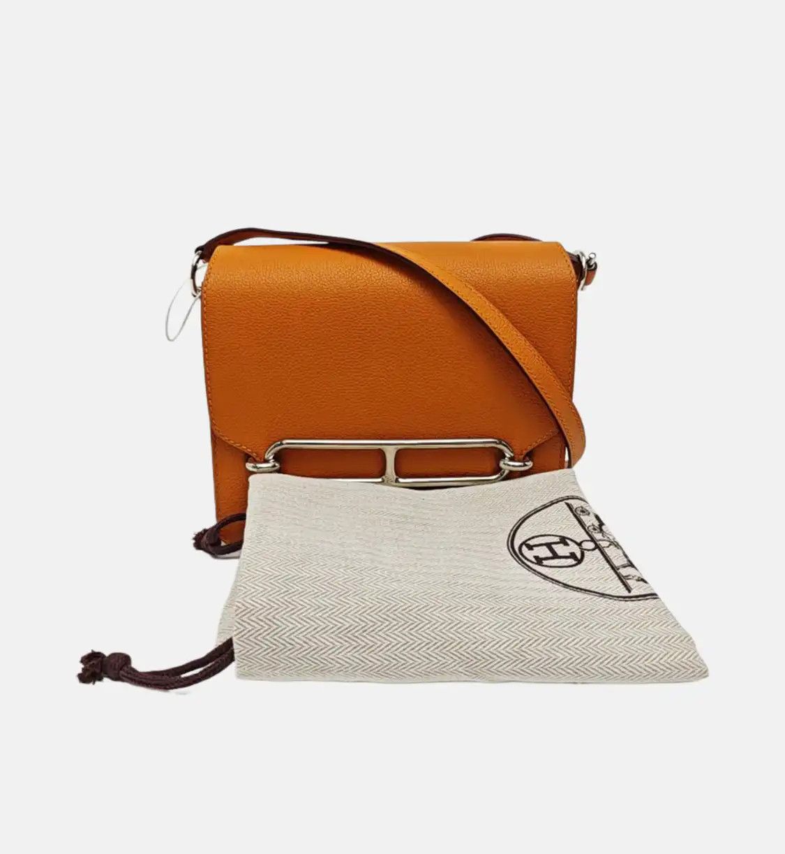 Hermes Hermes Roulis 18 apricot yellow Evercolor cowhide leather Roulis shoulder bag si Size ONE SIZE - 8 Thumbnail