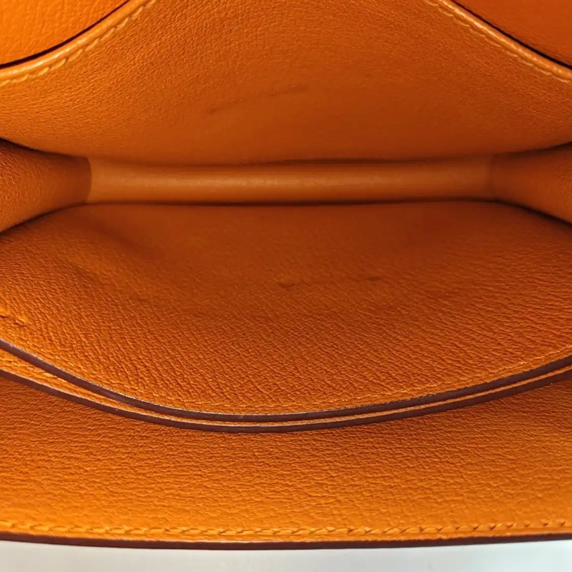 Hermes Hermes Roulis 18 apricot yellow Evercolor cowhide leather Roulis shoulder bag si Size ONE SIZE - 7 Thumbnail