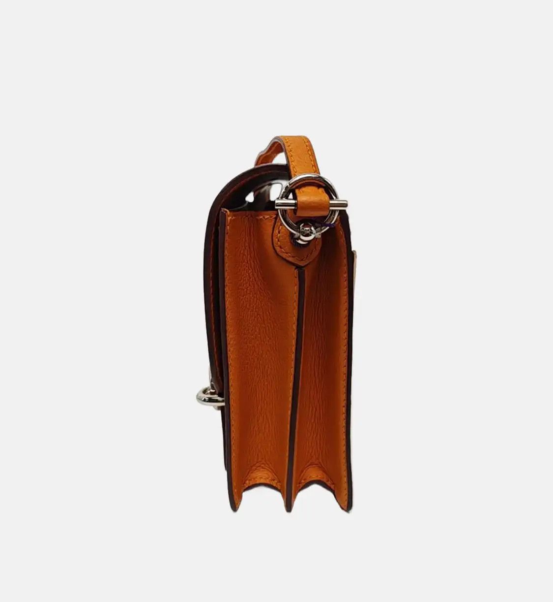 Hermes Hermes Roulis 18 apricot yellow Evercolor cowhide leather Roulis shoulder bag si Size ONE SIZE - 3 Thumbnail