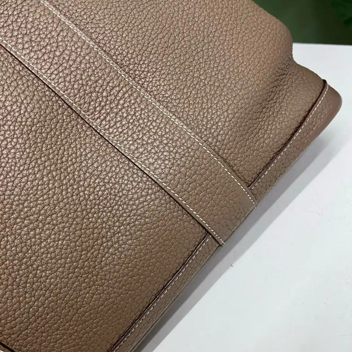 Hermes Hermes Garden Party 36 Etoupe Clemence cowhide leather Garden Party handbag silv Size ONE SIZE - 8 Thumbnail