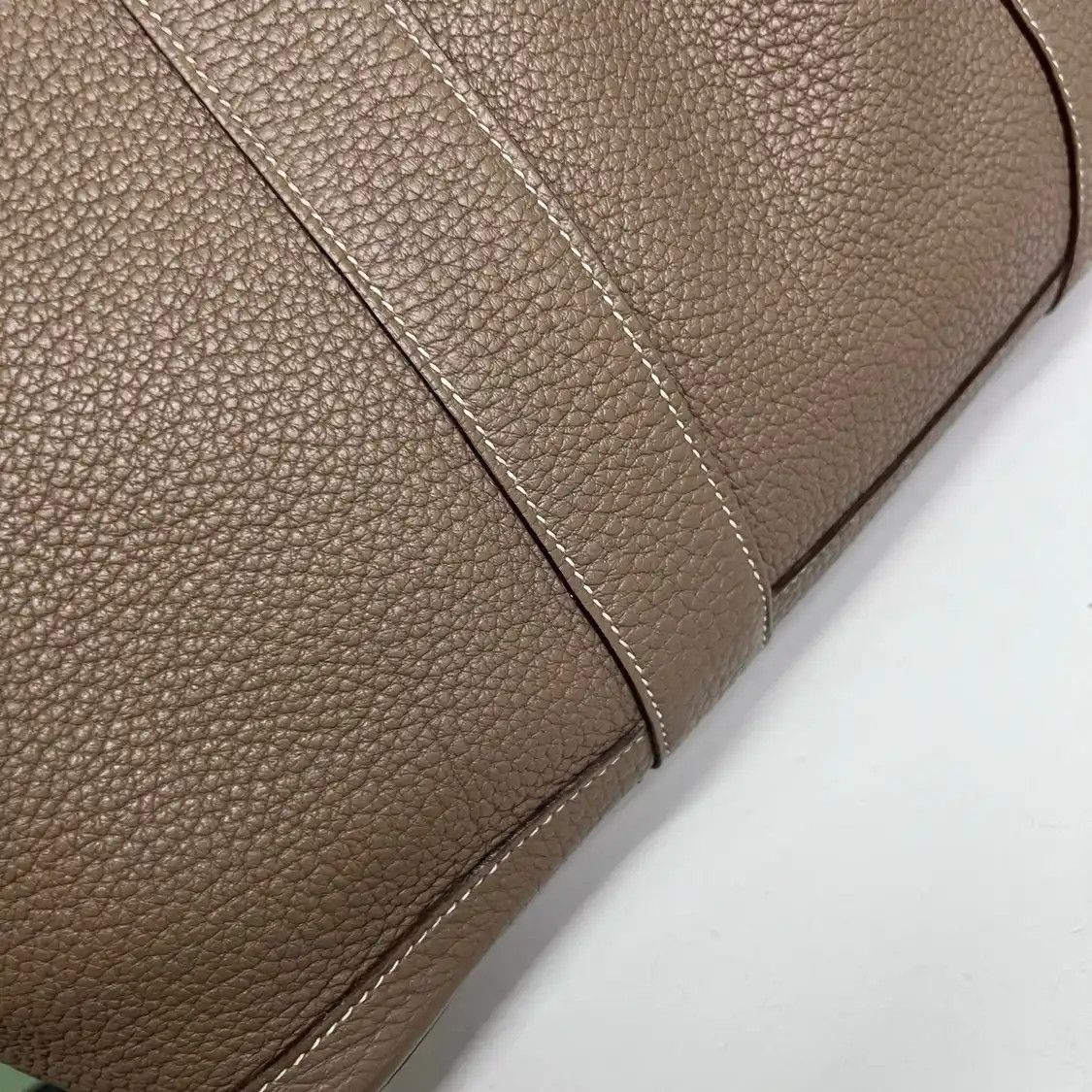 Hermes Hermes Garden Party 36 Etoupe Clemence cowhide leather Garden Party handbag silv Size ONE SIZE - 9 Thumbnail