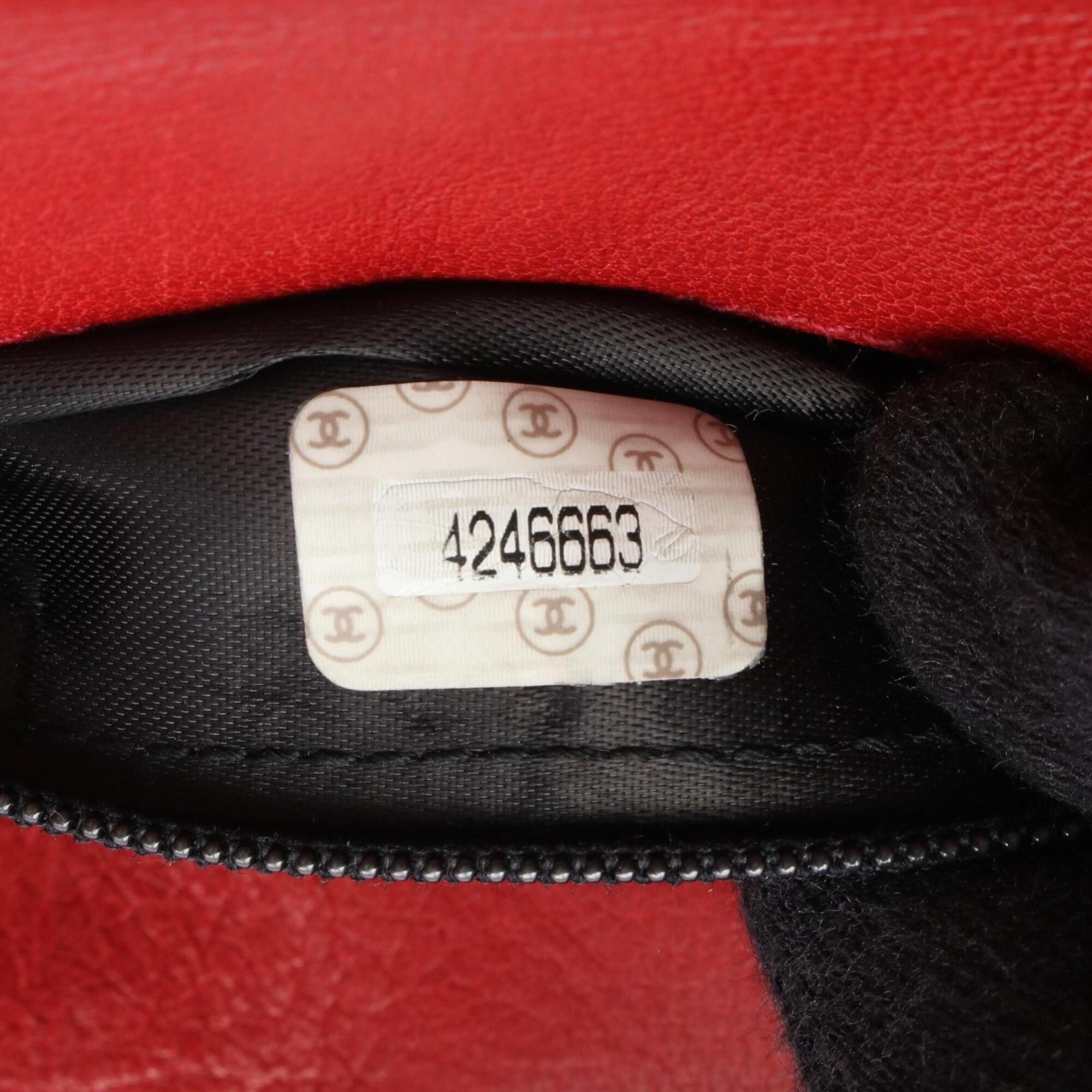 Chanel Chanel Matelassé Handbag, Lambskin Leather, Women's, Red Size ONE SIZE - 5 Thumbnail