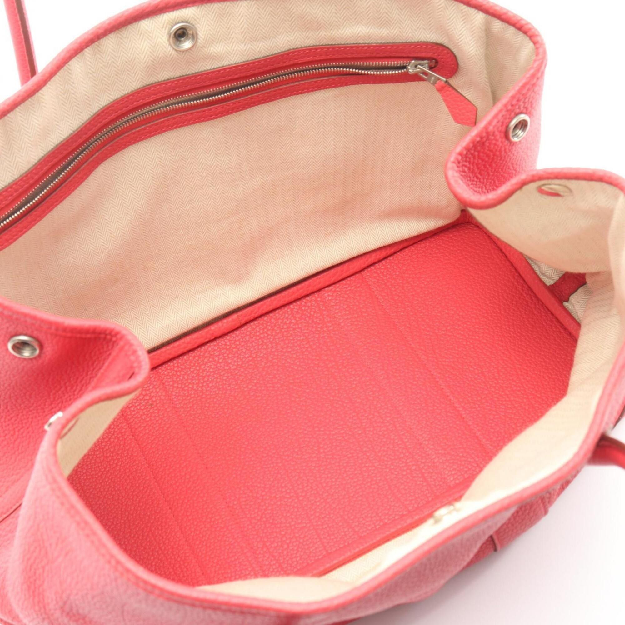 Hermes Hermes Garden Party PM Tote Bag Handbag Leather Negonda Pink Size ONE SIZE - 3 Thumbnail