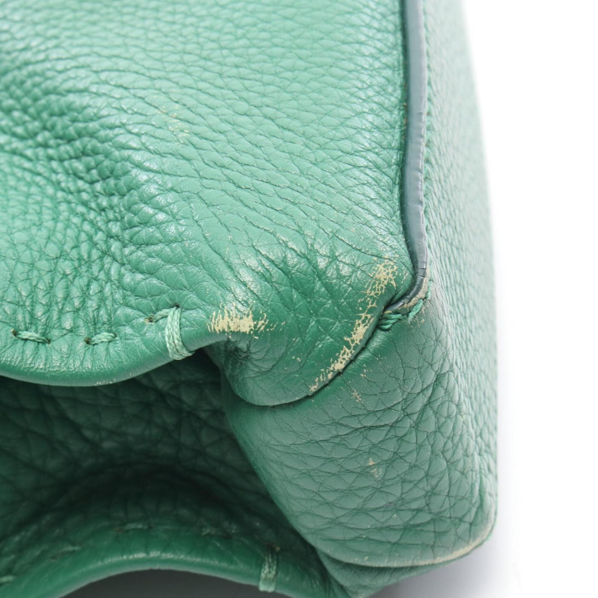 Fendi Fendi Selleria Business Bag Handbag Leather Men's Green 7VA375 Size ONE SIZE - 7 Thumbnail