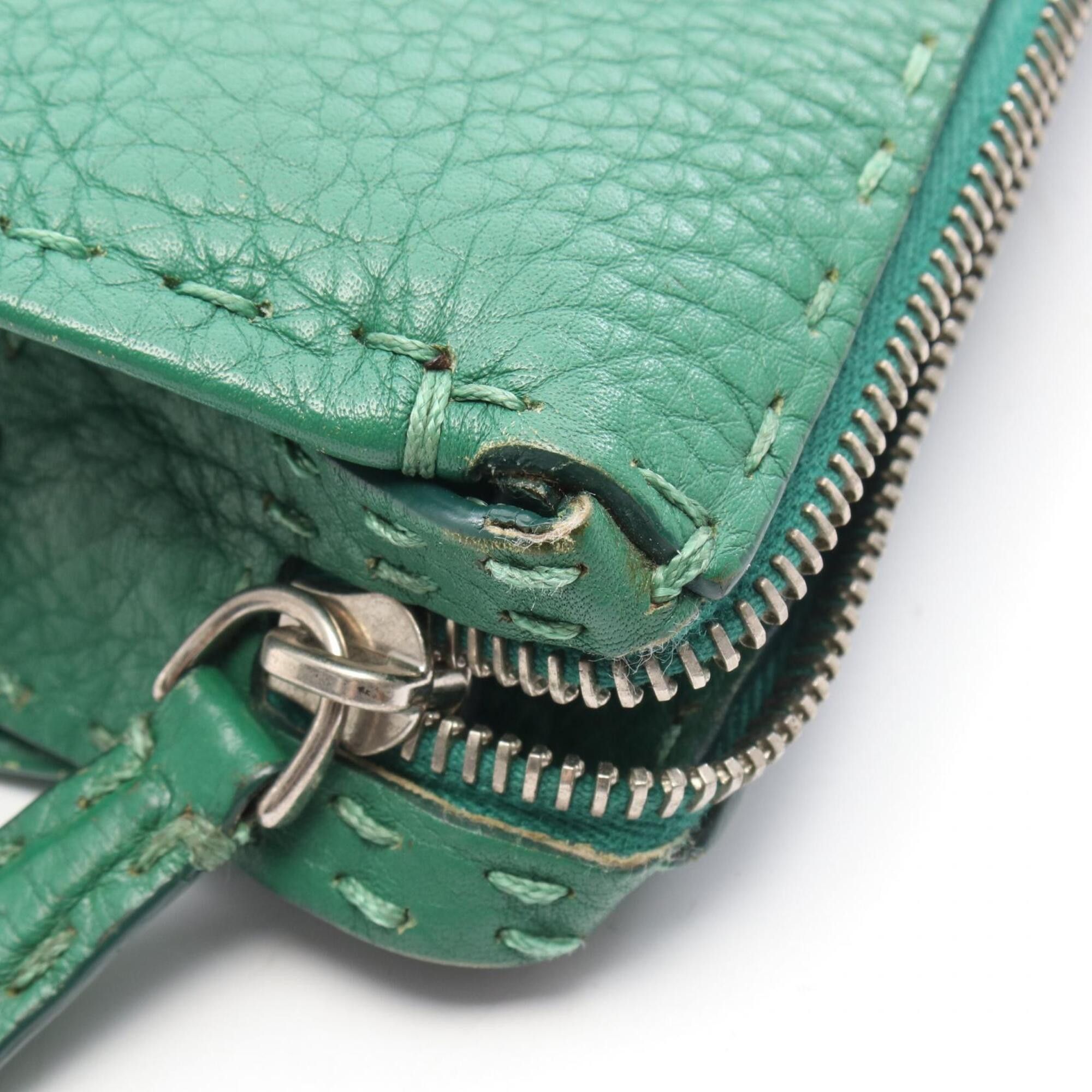 Fendi Fendi Selleria Business Bag Handbag Leather Men's Green 7VA375 Size ONE SIZE - 8 Thumbnail