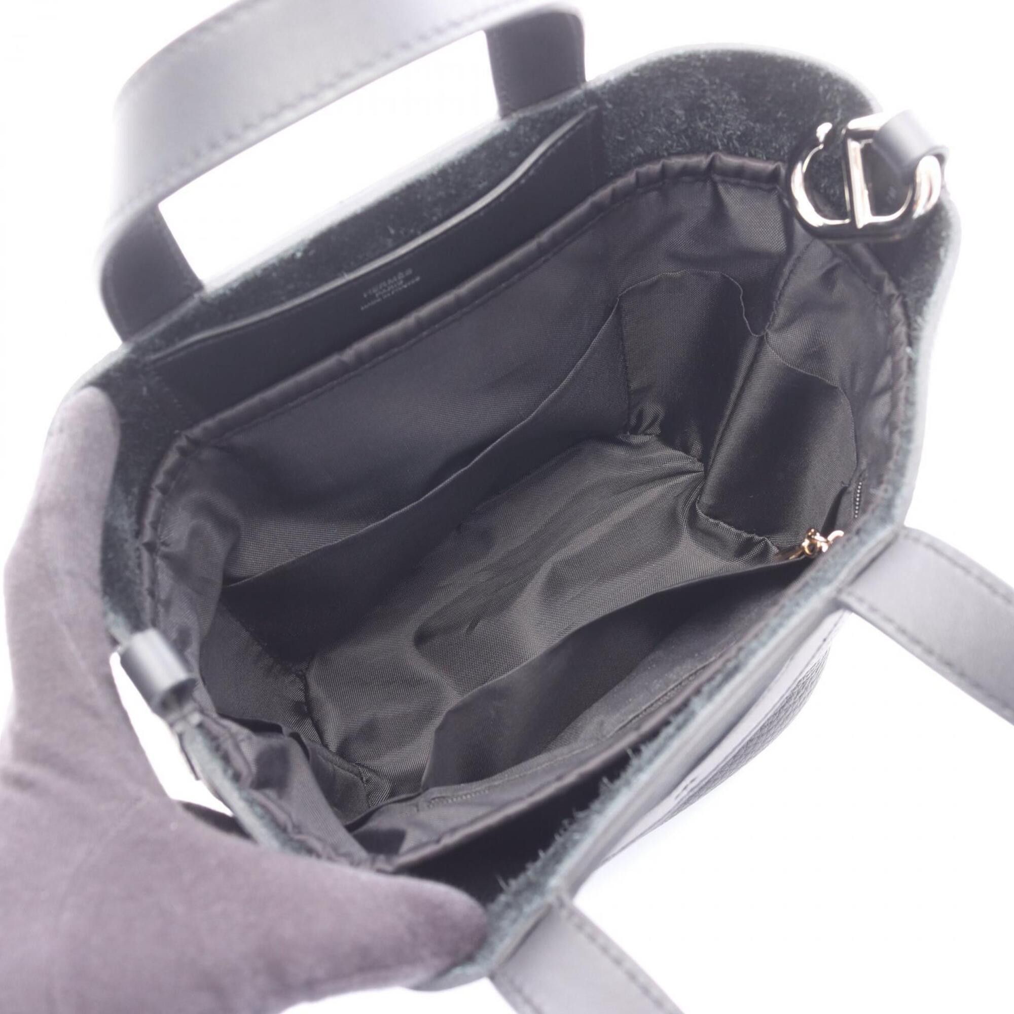 Hermes Hermes In the Loop 18 Handbag, Leather, Taurillon Clemence Women's, Black Size ONE SIZE - 3 Thumbnail