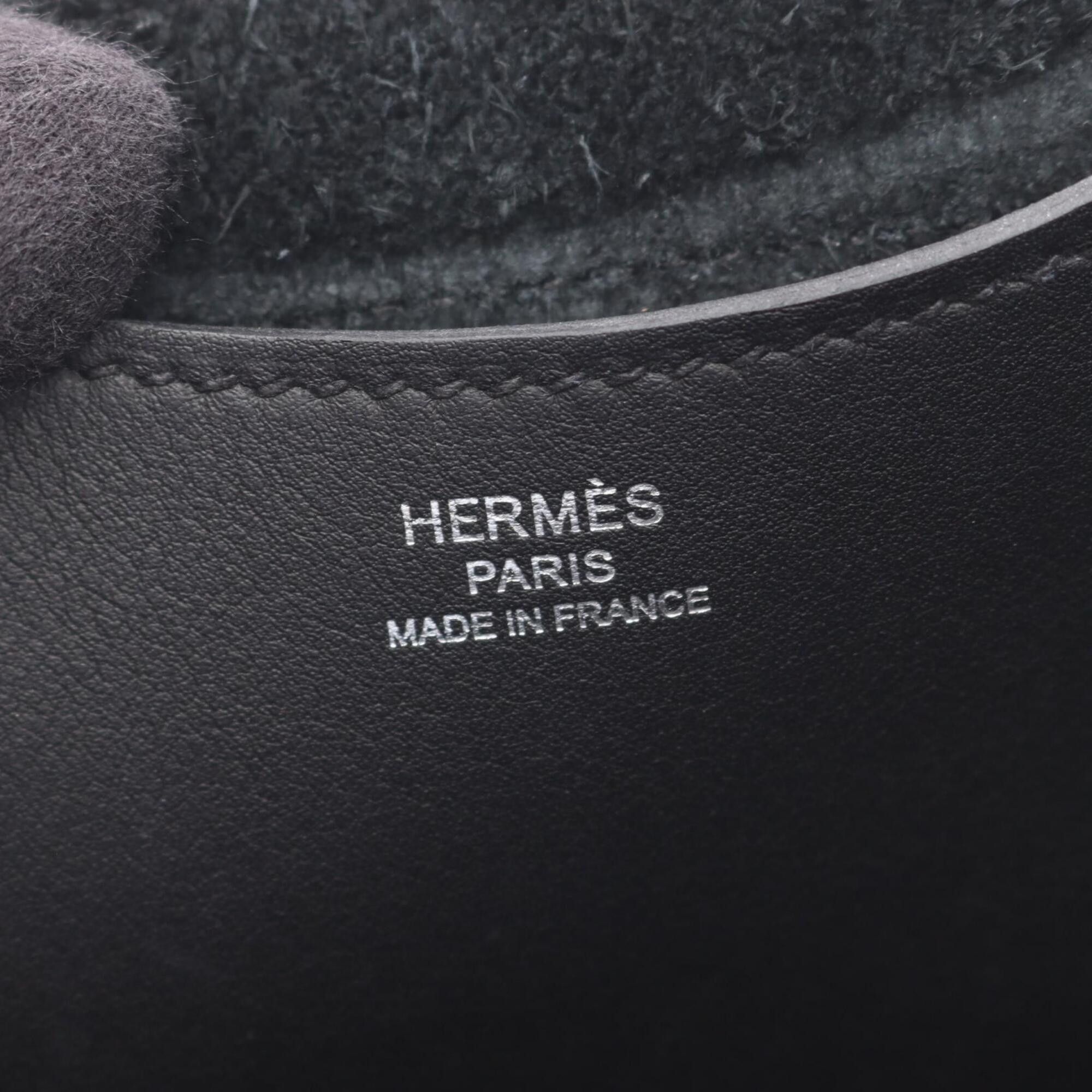Hermes Hermes In the Loop 18 Handbag, Leather, Taurillon Clemence Women's, Black Size ONE SIZE - 4 Thumbnail