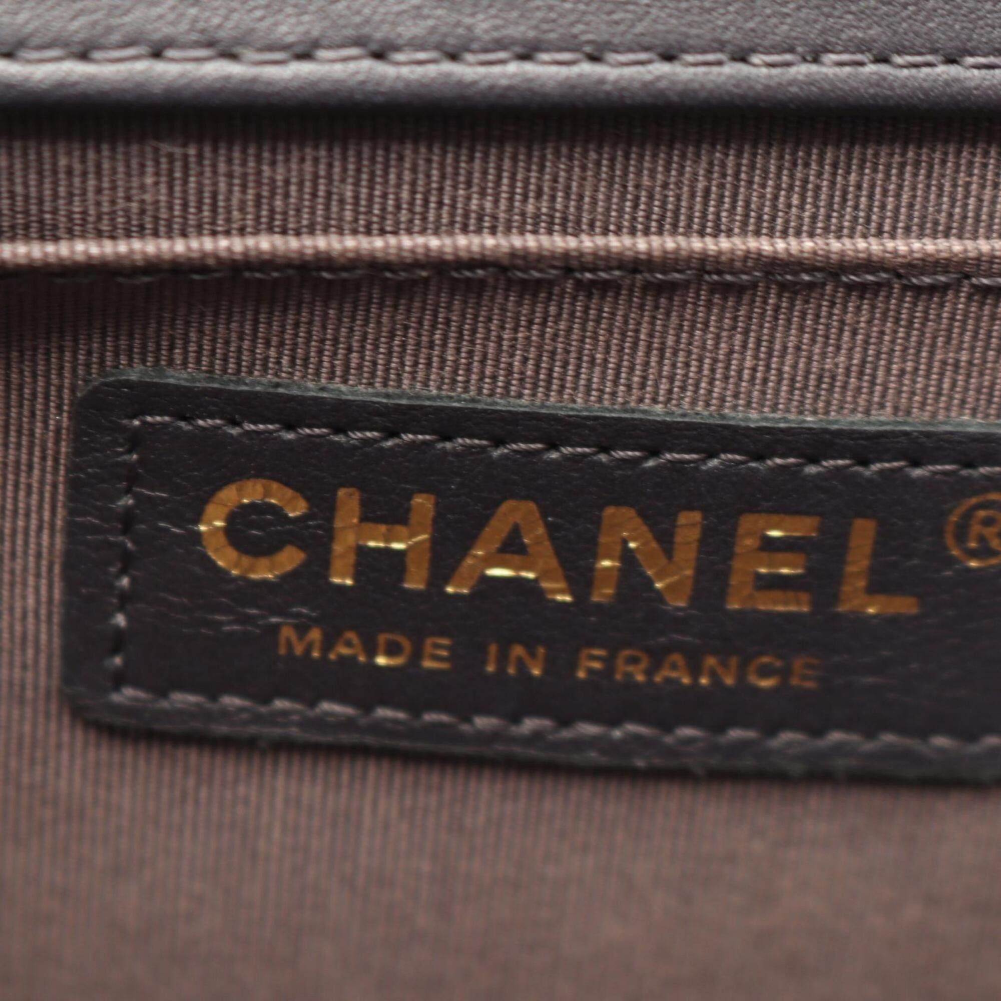 Chanel Chanel Boy Shoulder Bag/Handbag, Lambskin Leather, Women's, Gray, A67086 Size ONE SIZE - 4 Thumbnail