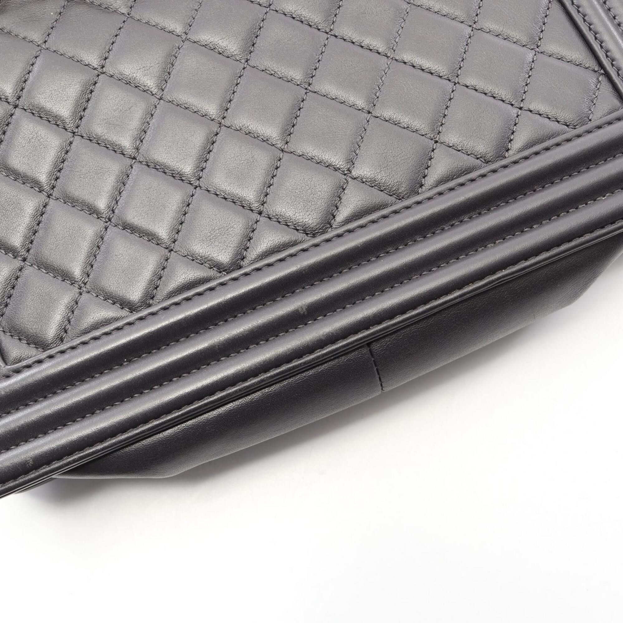 Chanel Chanel Boy Shoulder Bag/Handbag, Lambskin Leather, Women's, Gray, A67086 Size ONE SIZE - 10 Thumbnail