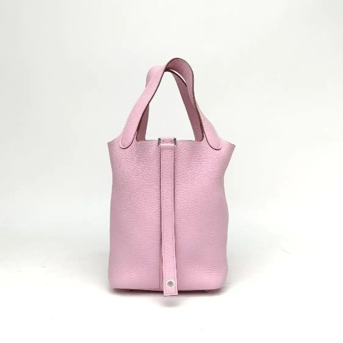 Hermes Hermes Picotin Lock 18 Mauve Sylvestre Clemence cowhide leather handbag silver h Size ONE SIZE - 3 Thumbnail