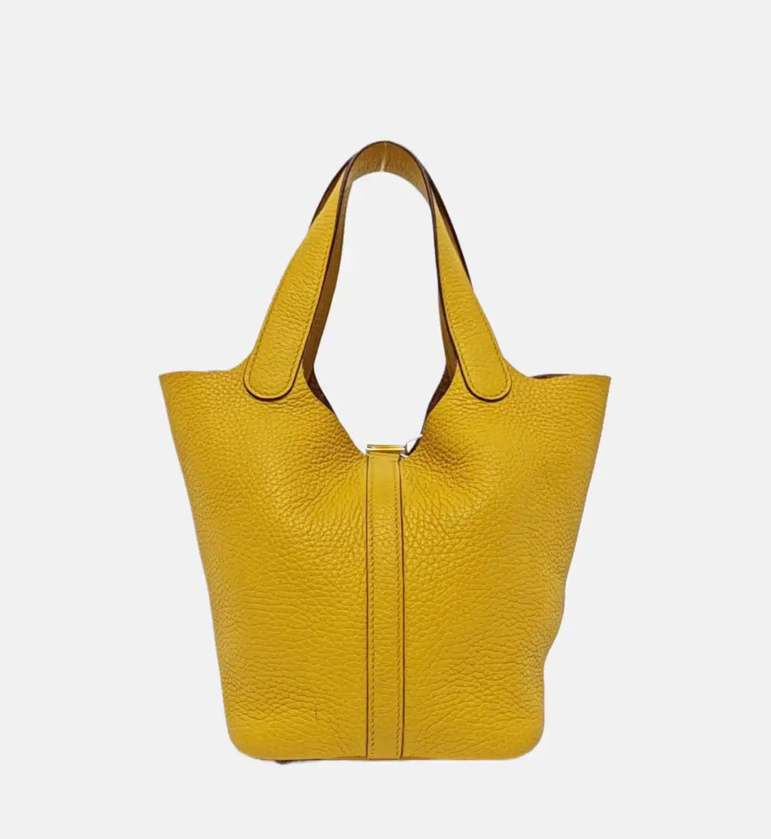 Hermes Hermes Picotin Lock Ambre Clemence cowhide leather handbag gold hardware D Size ONE SIZE - 5 Thumbnail