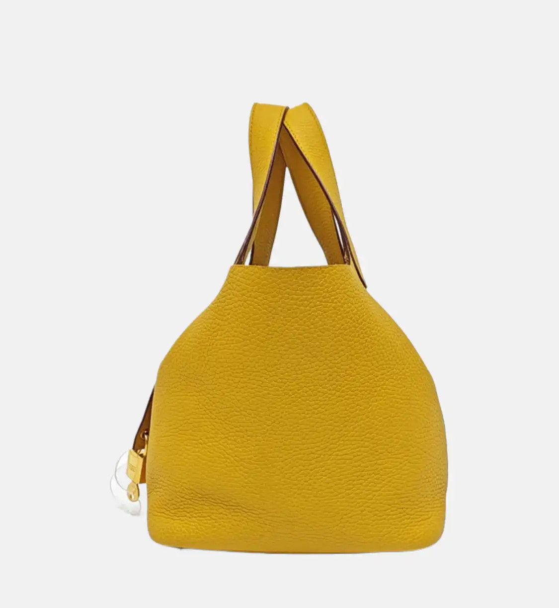 Hermes Hermes Picotin Lock Ambre Clemence cowhide leather handbag gold hardware D Size ONE SIZE - 3 Thumbnail