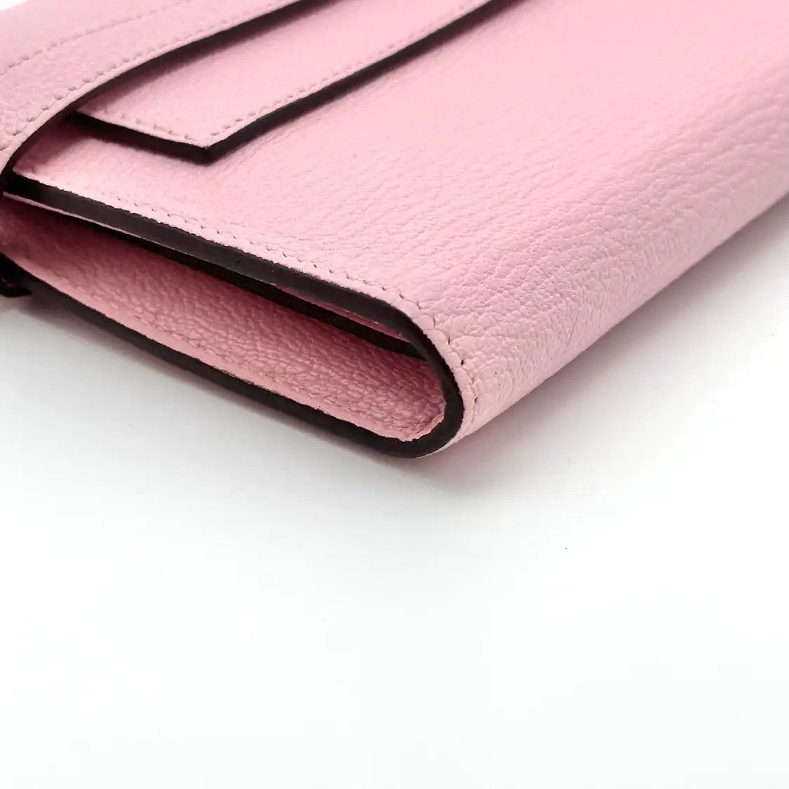 Hermes Hermes Kelly Togo 20 cherry blossom pink Evercolor cowhide leather wallet silver Size ONE SIZE - 8 Thumbnail