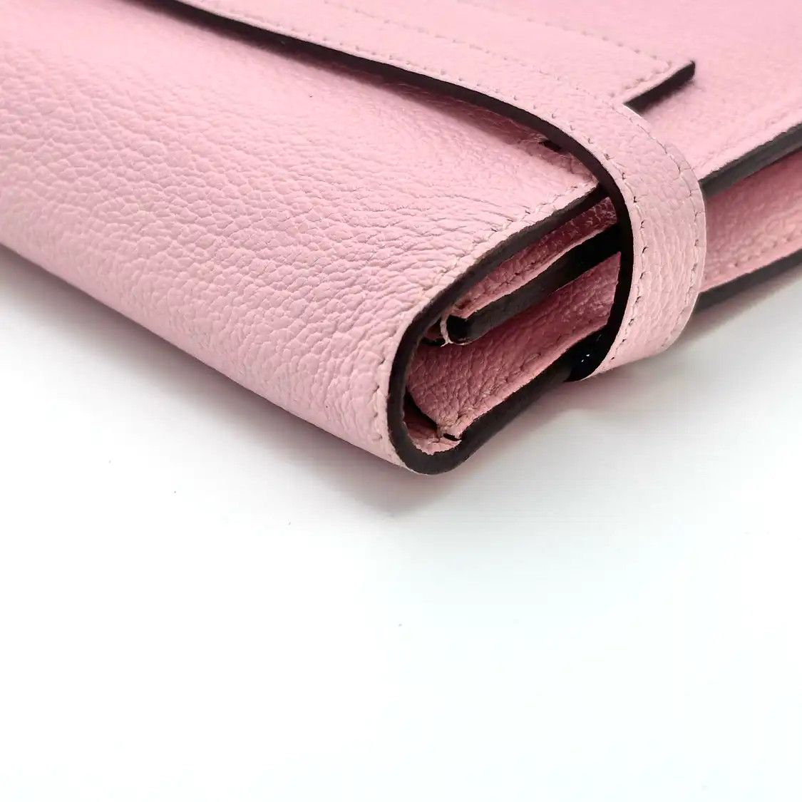 Hermes Hermes Kelly Togo 20 cherry blossom pink Evercolor cowhide leather wallet silver Size ONE SIZE - 9 Thumbnail