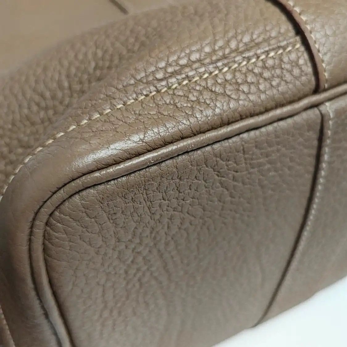 Hermes Hermes Garden Party Etoupe Negondacowhide leather handbag silver hardware X Size ONE SIZE - 11 Thumbnail