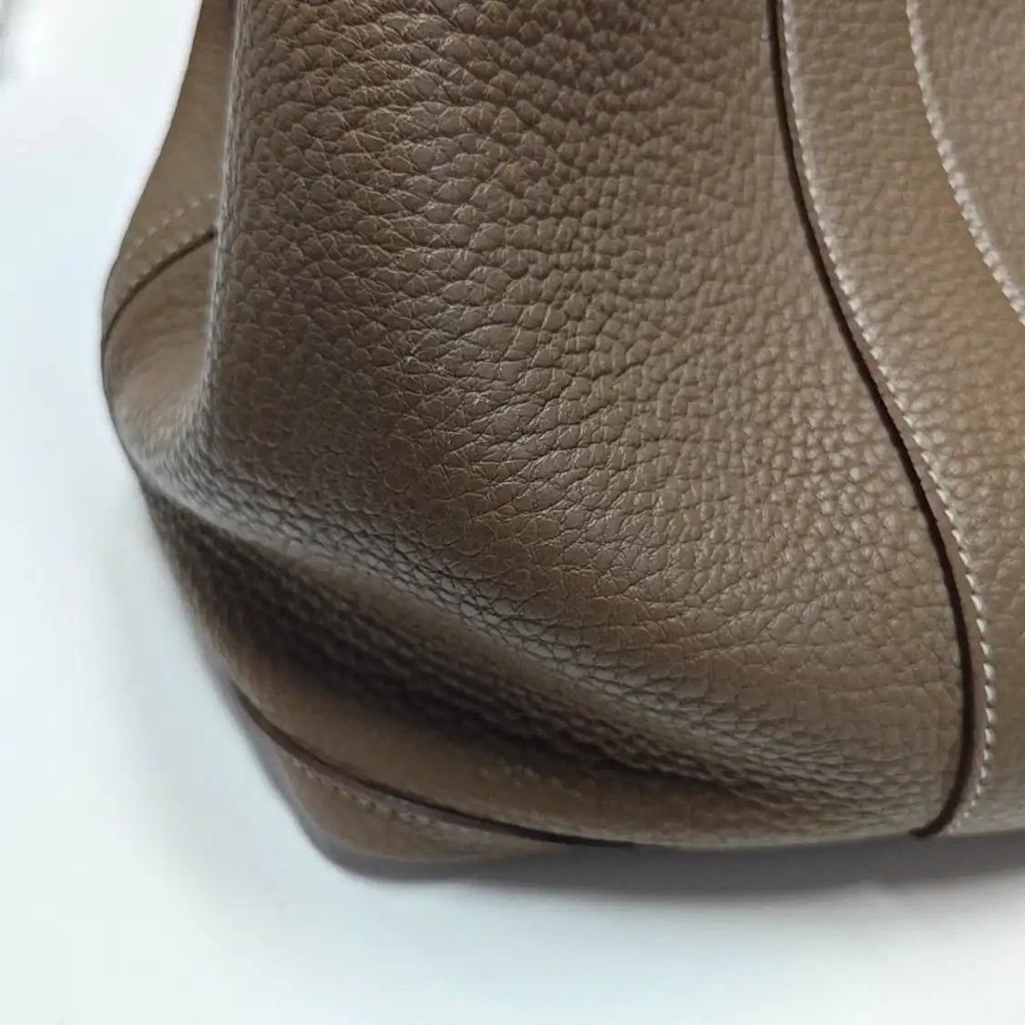 Hermes Hermes Garden Party Etoupe Negondacowhide leather handbag silver hardware X Size ONE SIZE - 9 Thumbnail