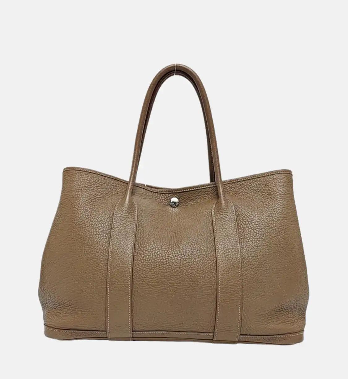 Hermes Hermes Garden Party Etoupe Negondacowhide leather handbag silver hardware X Size ONE SIZE - 5 Thumbnail