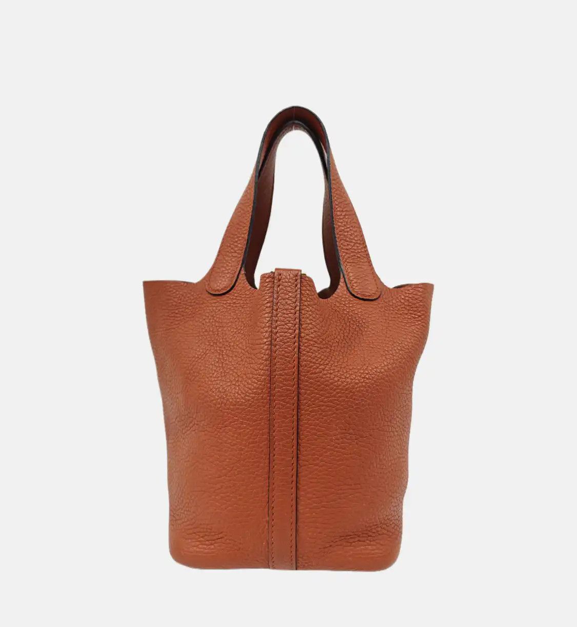 Hermes Hermes Picotin Lock 18 brick red Clemence cowhide leather picotin handbag gold h Size ONE SIZE - 5 Thumbnail