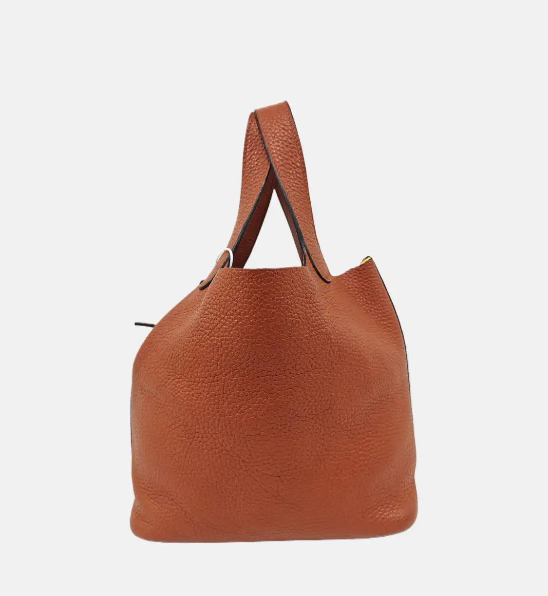 Hermes Hermes Picotin Lock 18 brick red Clemence cowhide leather picotin handbag gold h Size ONE SIZE - 3 Thumbnail