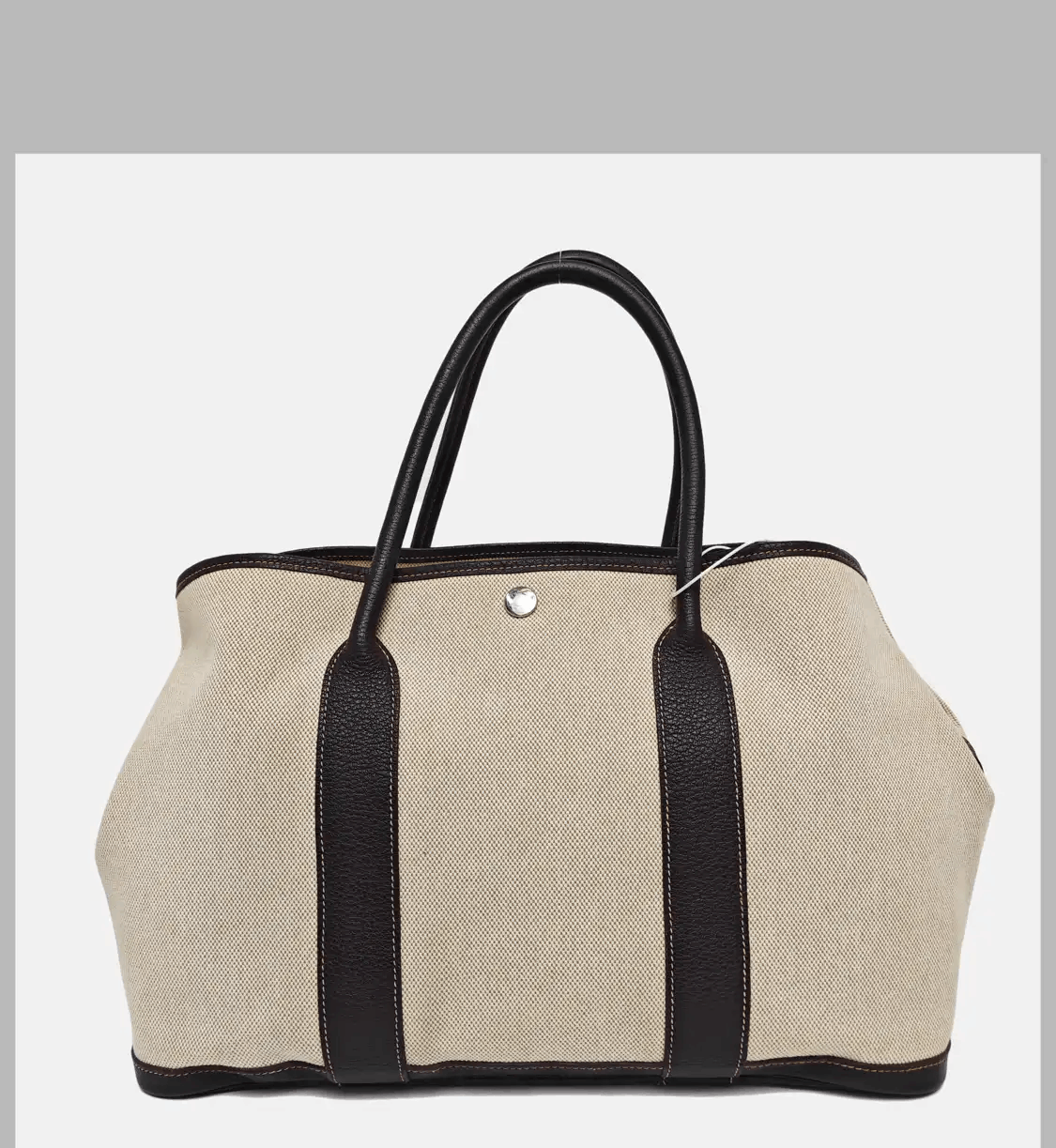 Hermes Hermes Garden Party 36 milkshake white canvas Garden Party handbag silver hardwa Size ONE SIZE - 5 Thumbnail