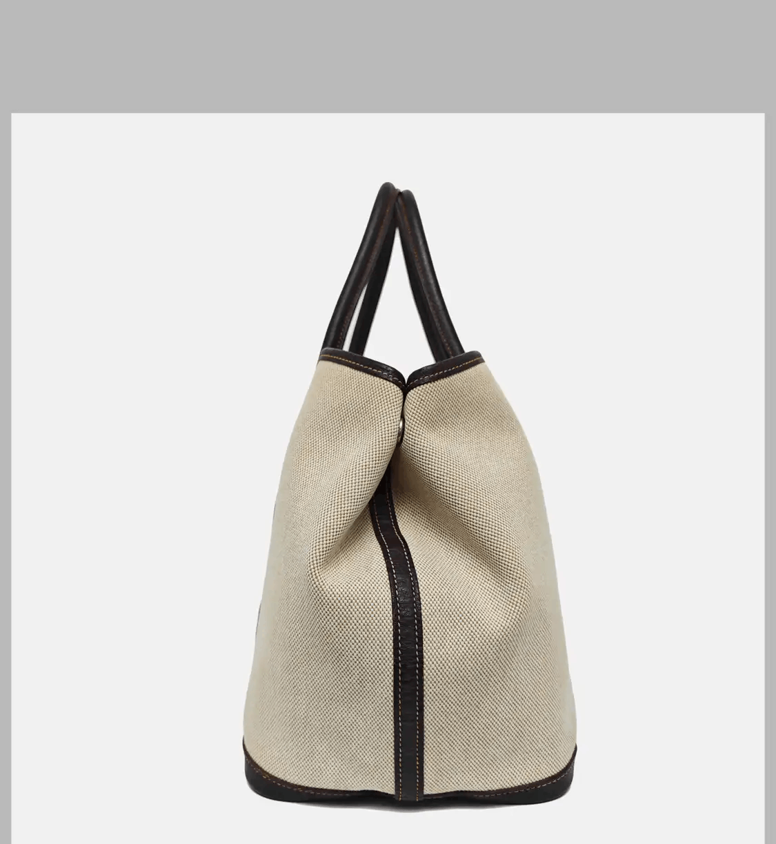 Hermes Hermes Garden Party 36 milkshake white canvas Garden Party handbag silver hardwa Size ONE SIZE - 3 Thumbnail