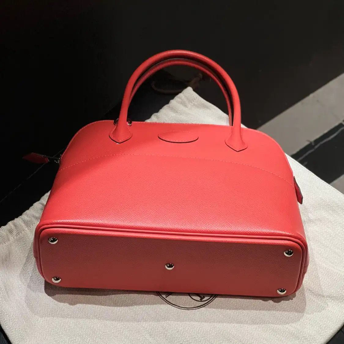 Hermes Hermes Bolide 27 Lotus Gold / orange-red Epsom cowhide leather Bolide bag should Size ONE SIZE - 5 Thumbnail
