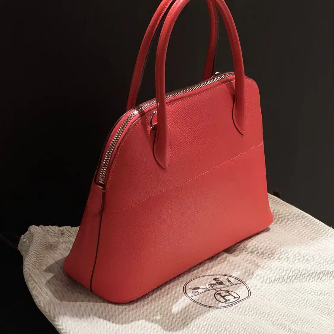 Hermes Hermes Bolide 27 Lotus Gold / orange-red Epsom cowhide leather Bolide bag should Size ONE SIZE - 2 Thumbnail
