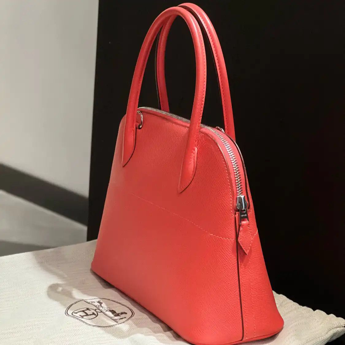 Hermes Hermes Bolide 27 Lotus Gold / orange-red Epsom cowhide leather Bolide bag should Size ONE SIZE - 3 Thumbnail