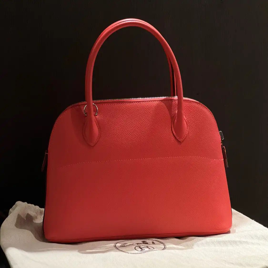 Hermes Hermes Bolide 27 Lotus Gold / orange-red Epsom cowhide leather Bolide bag should Size ONE SIZE - 4 Thumbnail