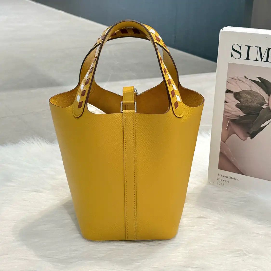 Hermes Hermes Picotin Lock 18 fennel Epsom cowhide leather picotin handbag silver hardw Size ONE SIZE - 4 Thumbnail