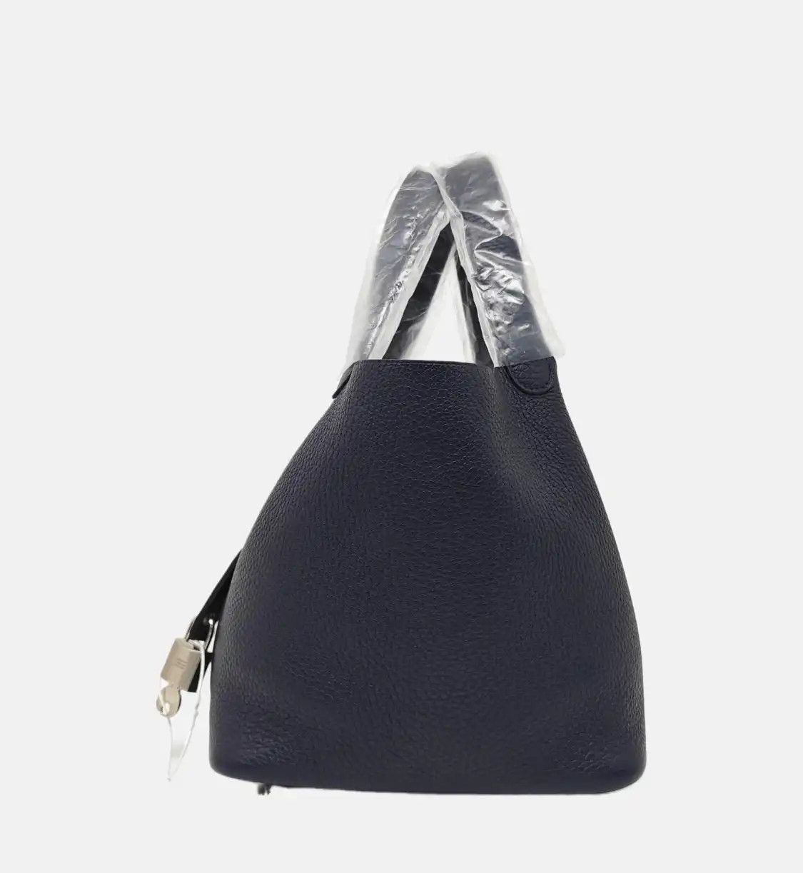 Hermes Hermes Picotin Lock 18 gem blue Clemence cowhide leather picotin handbag silver Size ONE SIZE - 3 Thumbnail