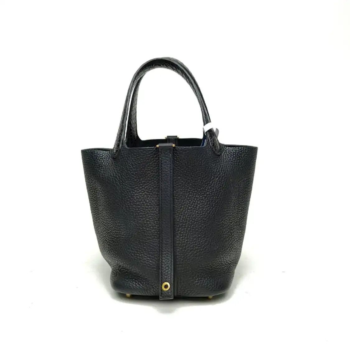 Hermes Hermes Picotin Lock black Clemence cowhide leather picotin handbag gold hardware Size ONE SIZE - 3 Thumbnail