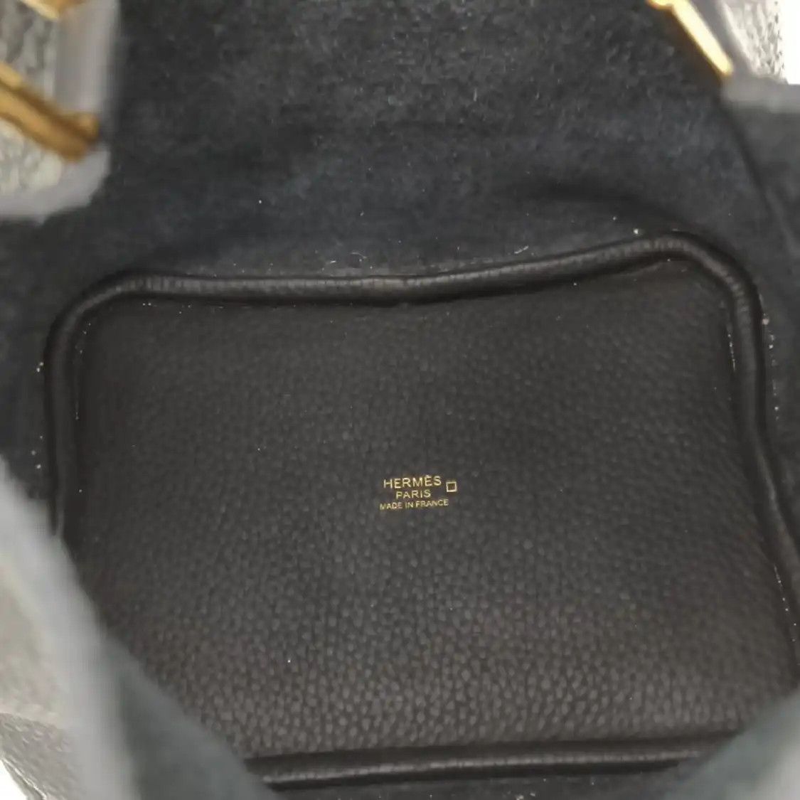Hermes Hermes Picotin Lock black Clemence cowhide leather picotin handbag gold hardware Size ONE SIZE - 9 Thumbnail