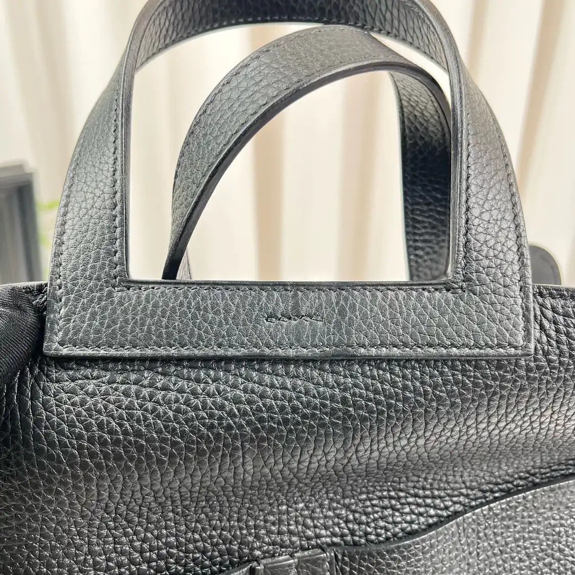 Hermes Hermes Halzan 31 black Clemence cowhide leather crossbody bag gold hardware A Size ONE SIZE - 11 Thumbnail