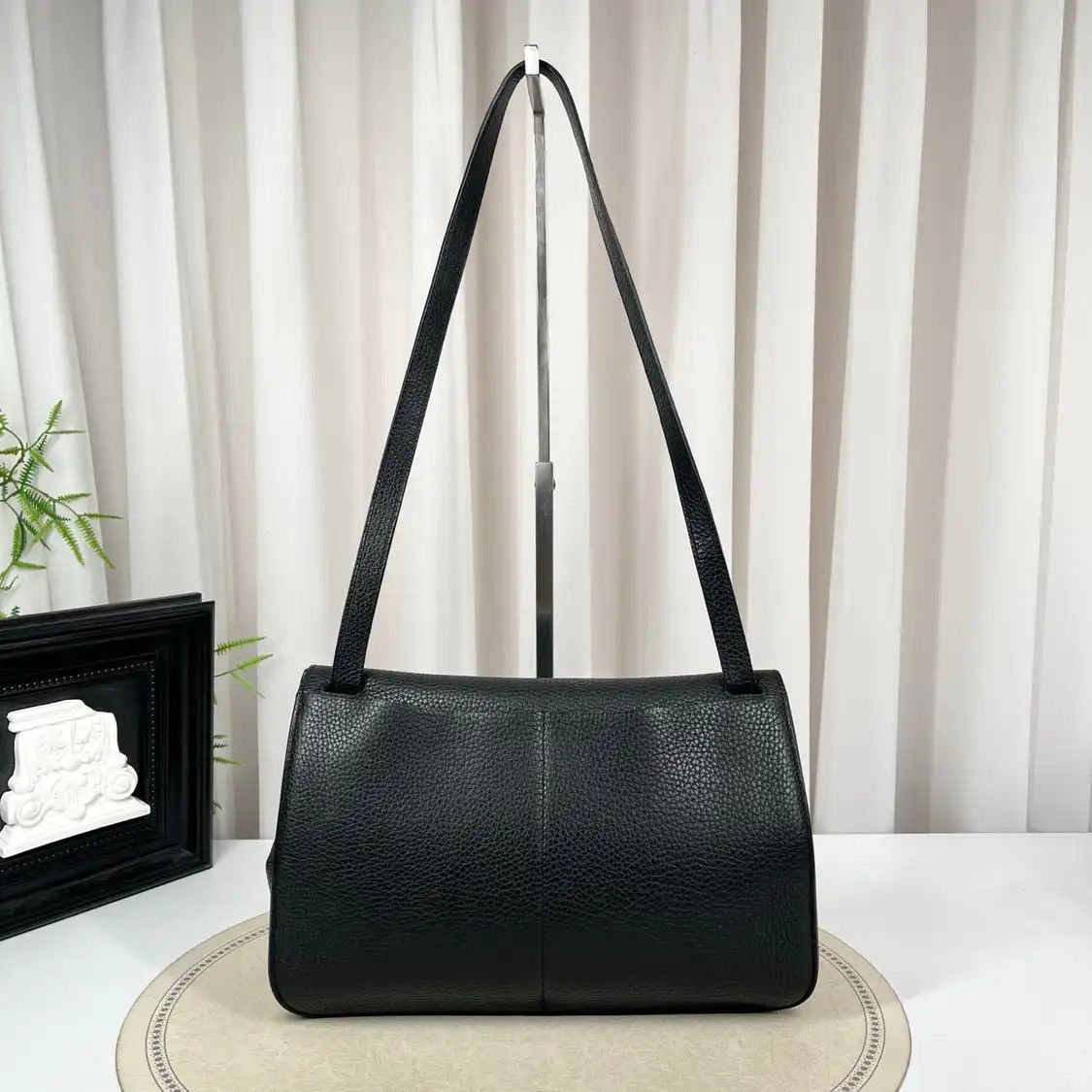 Hermes Hermes Halzan 31 black Clemence cowhide leather crossbody bag gold hardware A Size ONE SIZE - 2 Thumbnail