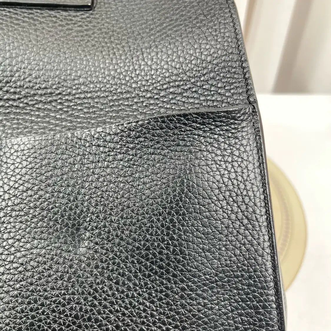Hermes Hermes Halzan 31 black Clemence cowhide leather crossbody bag gold hardware A Size ONE SIZE - 6 Thumbnail